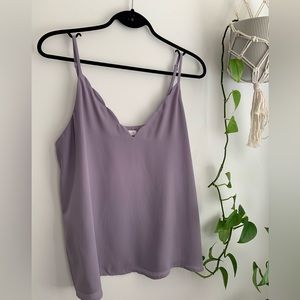 2 for $30 - 🍬 Large Lilac Purple Tank Top with Scalloped Neckline by Socialite